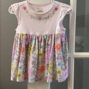 Pink and floral dress